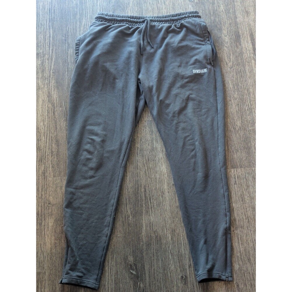 Gymshark Mens XL Gray Athletic Joggers Tapered Leg Training Pants Workout Gear